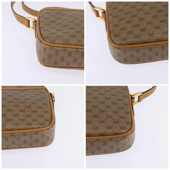 GUCCI Micro GG Supreme Shoulder Bag PVC Beige Gold 007 56 0095 Auth BA5899 - Picture 14 of 16